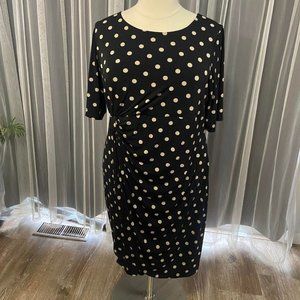 Connected Woman wrap polkadot dress size 24W